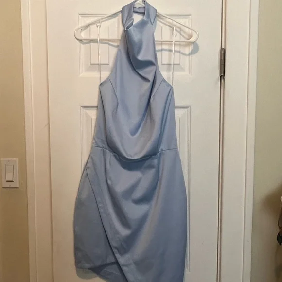 Elliatt Camo Dress, Baby Blue, Size Small - Picture 4 of 6